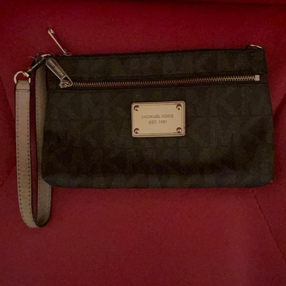 Michael Kors Brown Wristlet